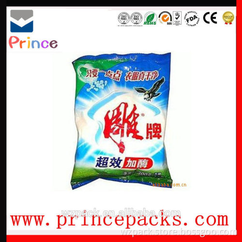 Laminated and printed washing powder packaging bag